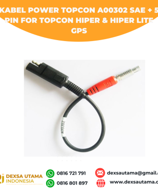 Kabel Power Topcon A00302 SAE + 5 Pin for Topcon Hiper & Hiper Lite GPS