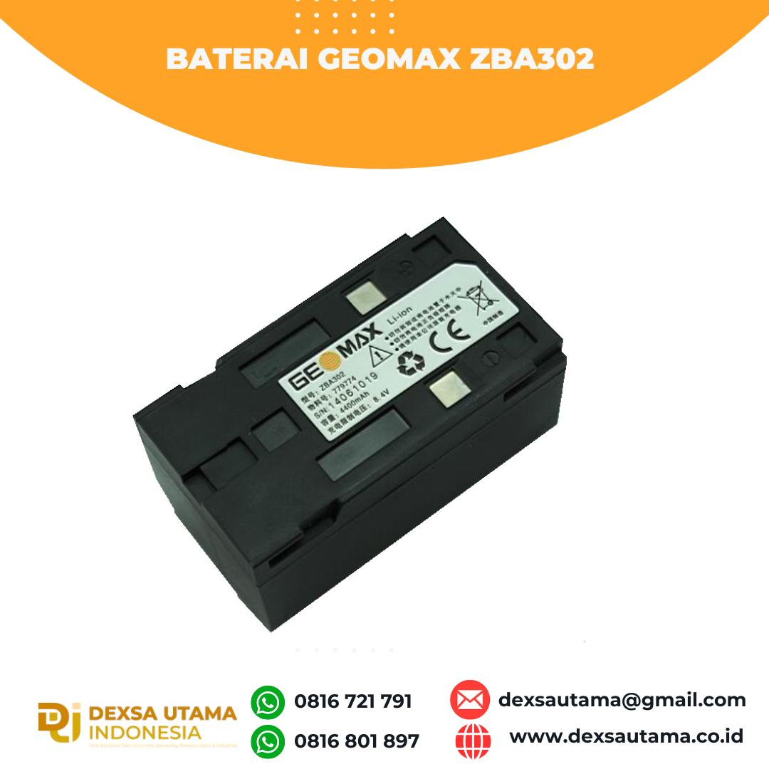 Baterai Geomax ZBA302