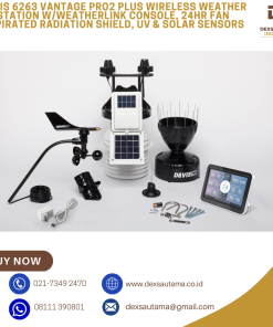 Davis 6263 Vantage Pro2 Plus Wireless Weather Station w/WeatherLink Console, 24hr Fan Aspirated Radiation Shield, UV & Solar Sensors