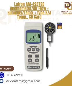 Lutron AM-4237SD Anemometer/Air Flow + Humidity/Temp. + type K/J Temp., SD Card