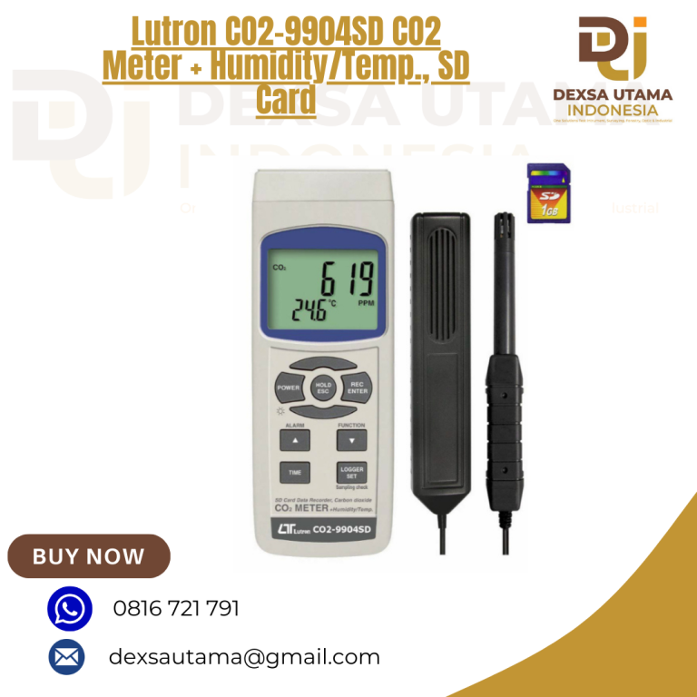 Lutron CO2-9904SD CO2 Meter + Humidity/Temp., SD Card