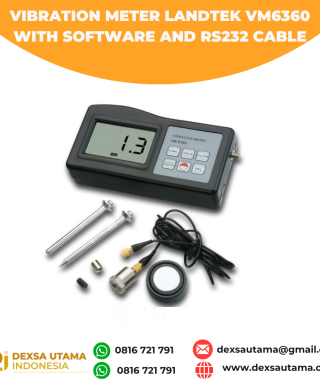 Vibration Meter Landtek VM6360 with Software and RS232 Cable